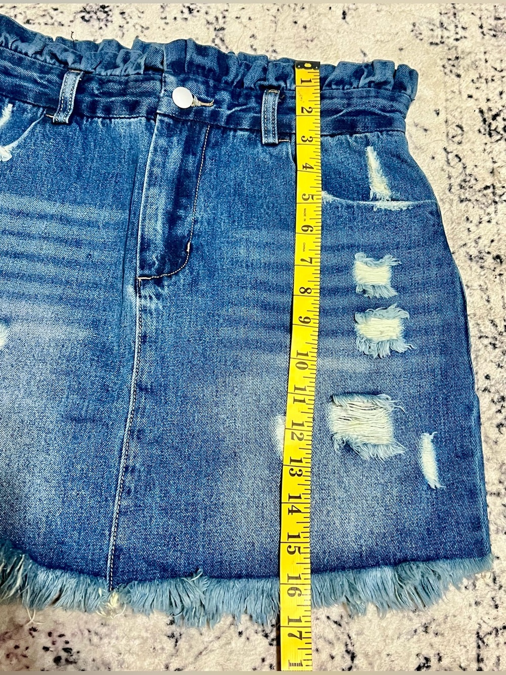NWT Hayden Los Angeles Women's Distressed Paperbag Waist Denim - US Medium - Picture 6 of 6